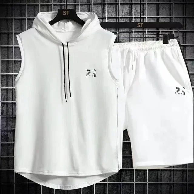 Conjunto esportivo com capuz