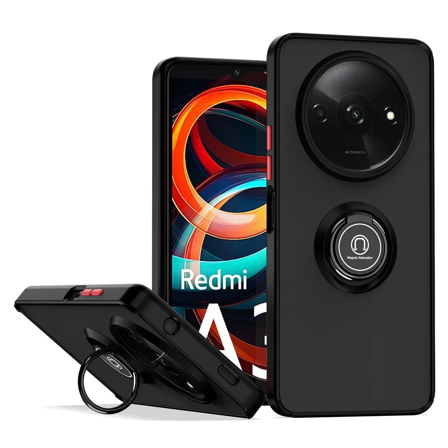 Capa para Redmi A3X com anel magnético
