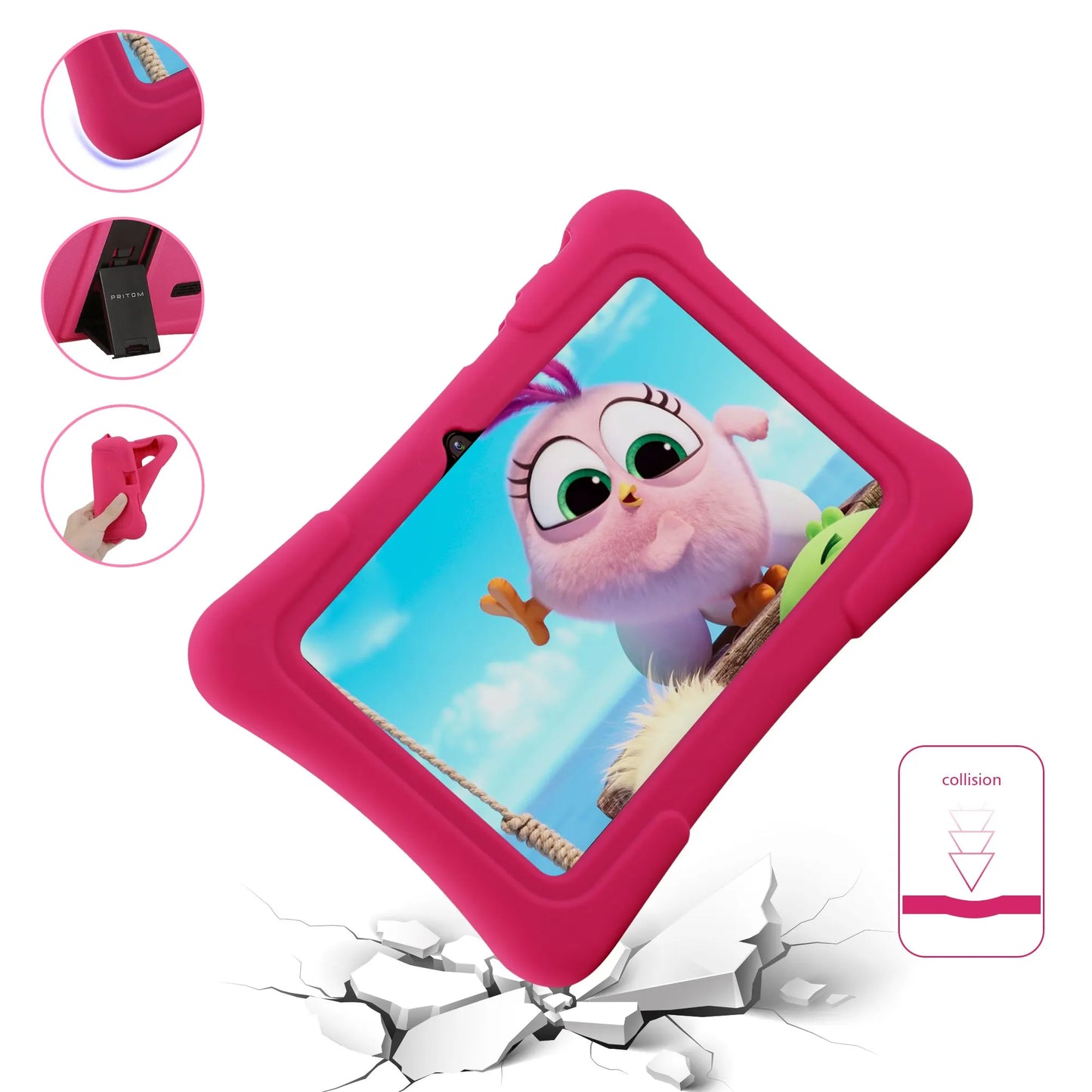 Tablet infantil PRITOM de 7 polegadas Quad Core Android 10