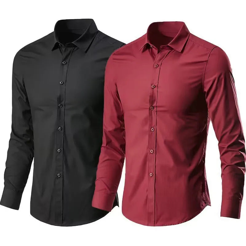 Camisa elástica de manga comprida