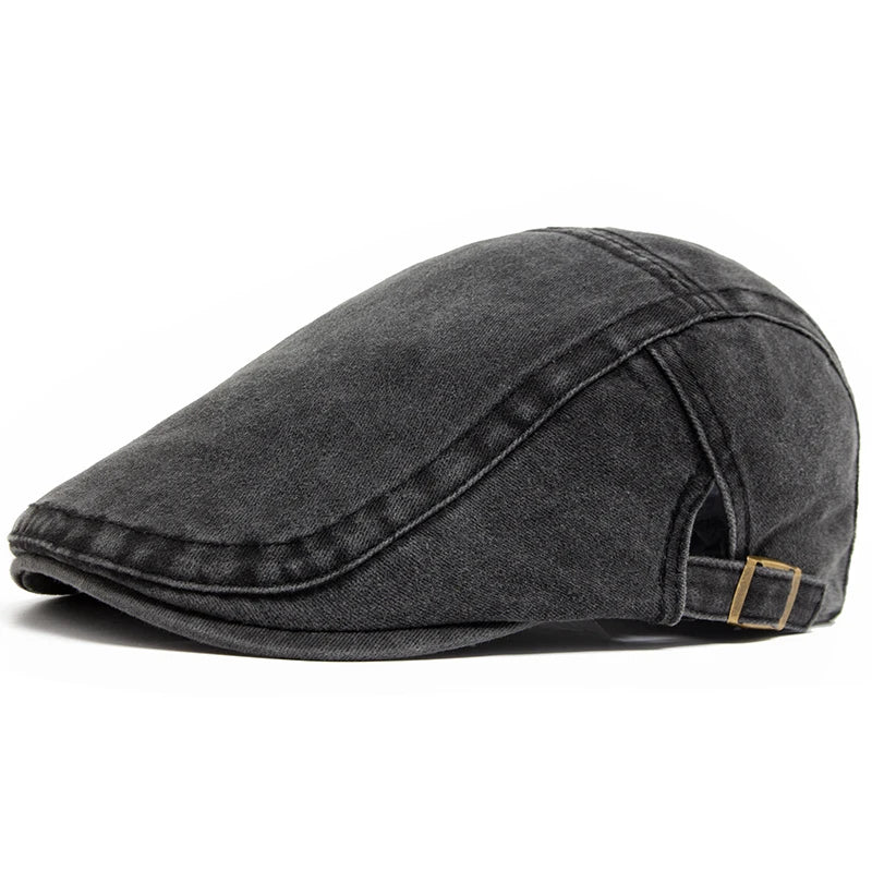 Boina de algodão vintage masculina e feminina