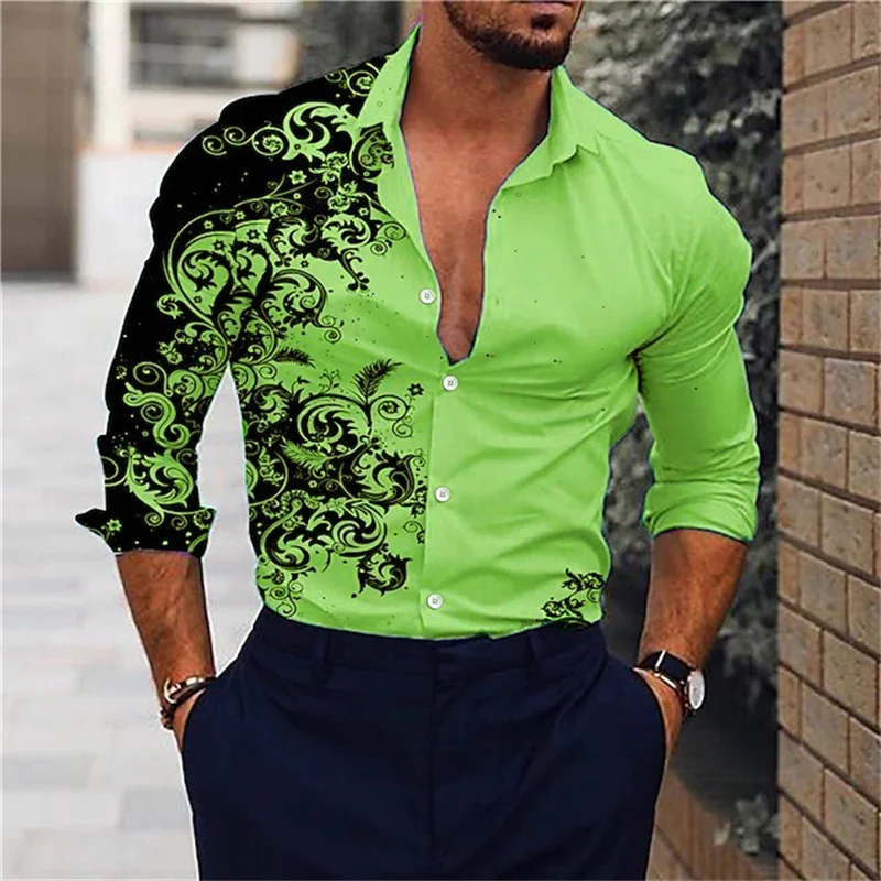 Camisa de lapela mangas compridas, slim fit