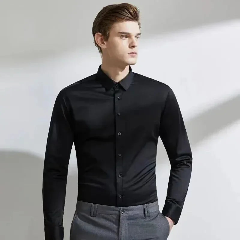 Camisa elástica de manga comprida
