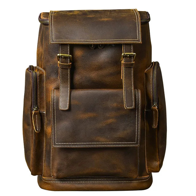 Mochila de couro Crazy Horse