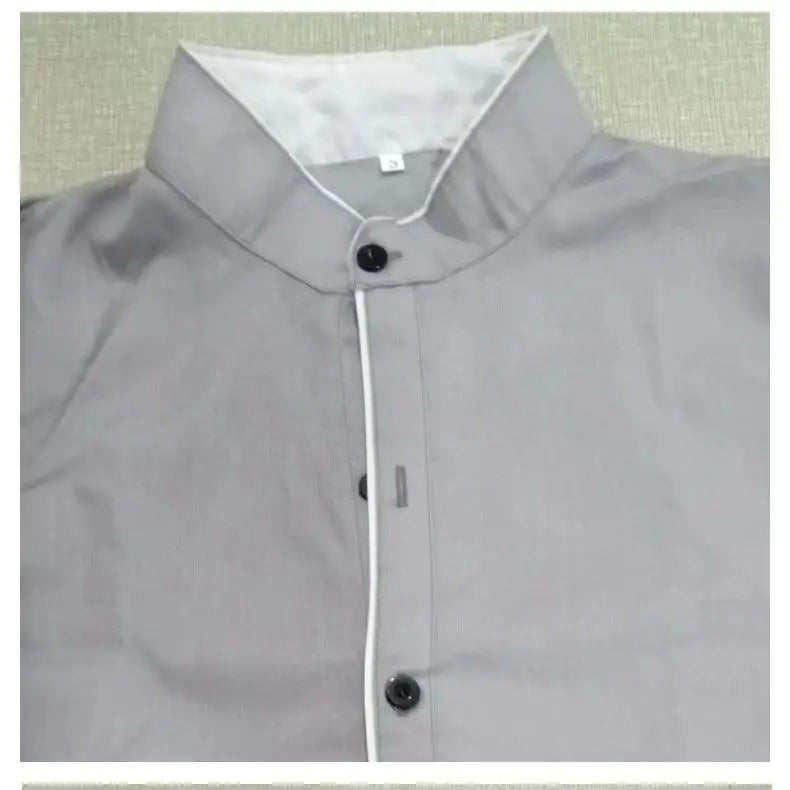 Camisa de manga longa slim fit versão coreana
