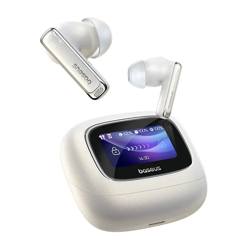 Fones de ouvido com tela inteligente