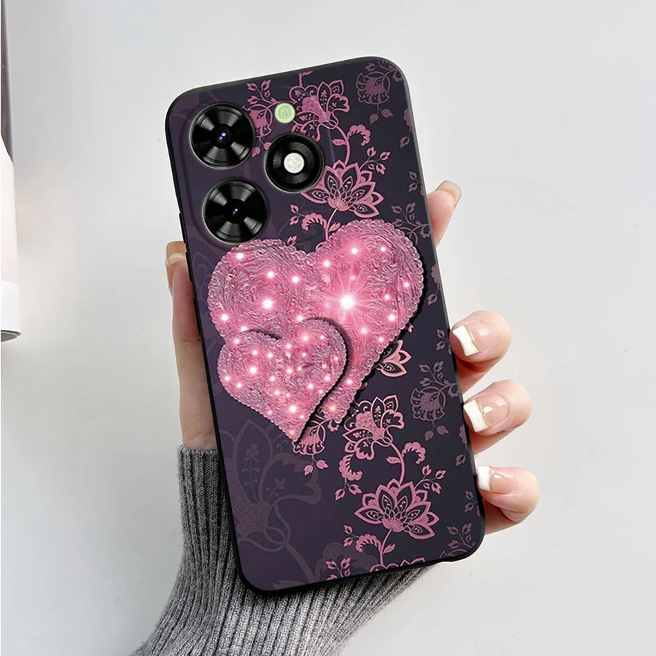 Capa ultra fino macio de silicone à prova de choque para Tecno Spark