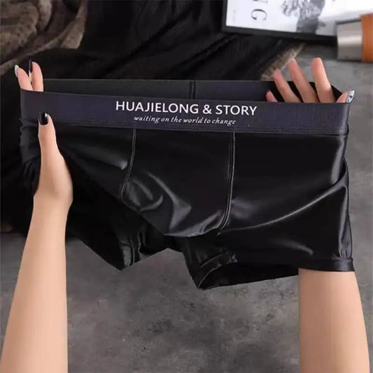 Boxer de seda suave respirável