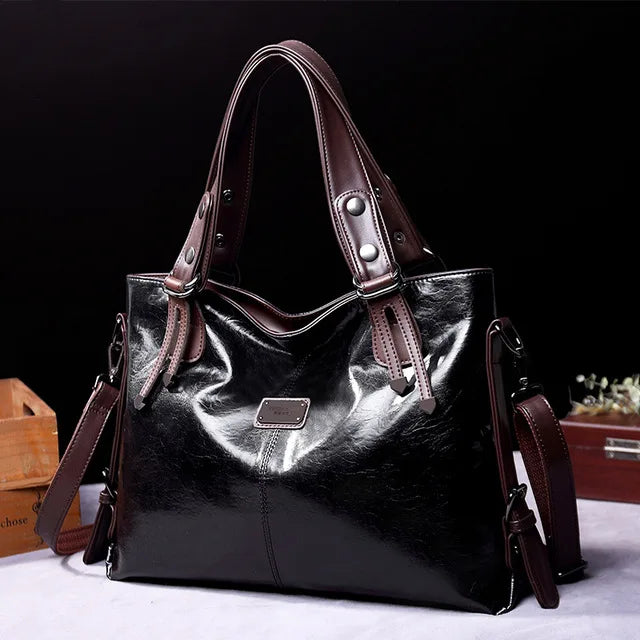 Bolsas de couro macio vintage
