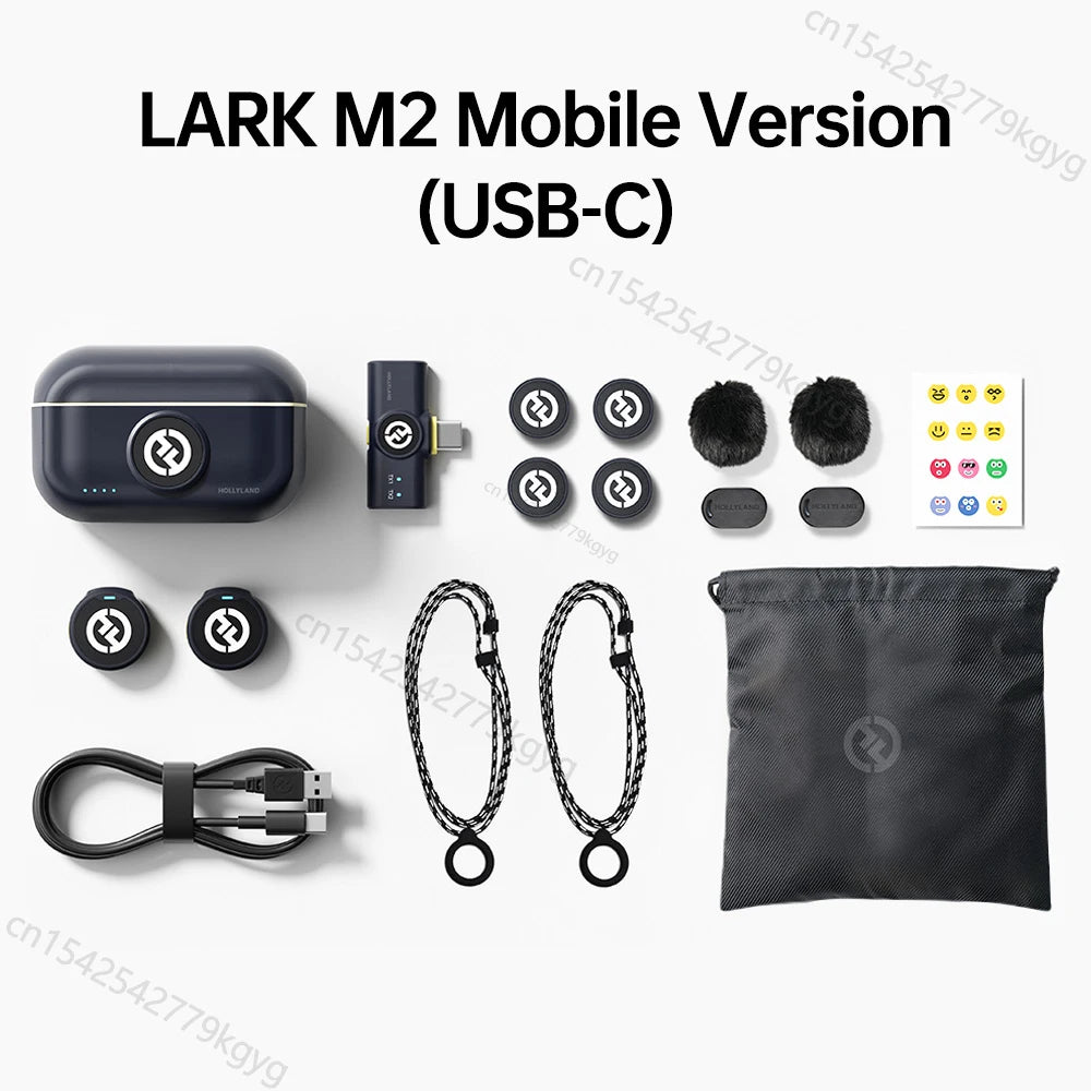 Sistema de microfone de lapela sem fio Hollyland Lark M2