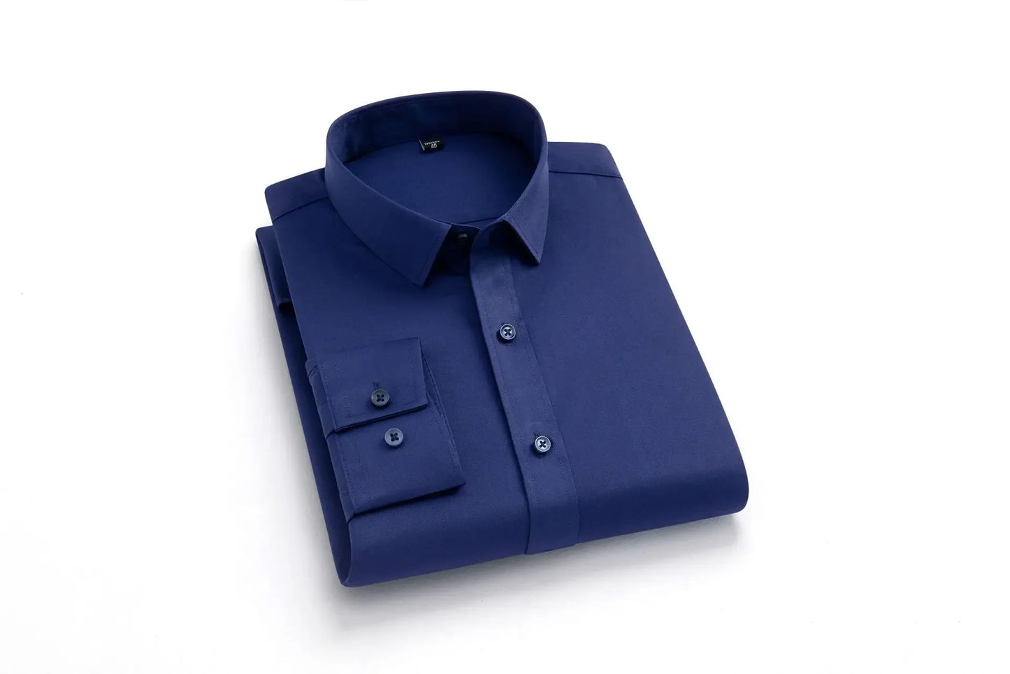 Camisa elástica de manga comprida de gola alta