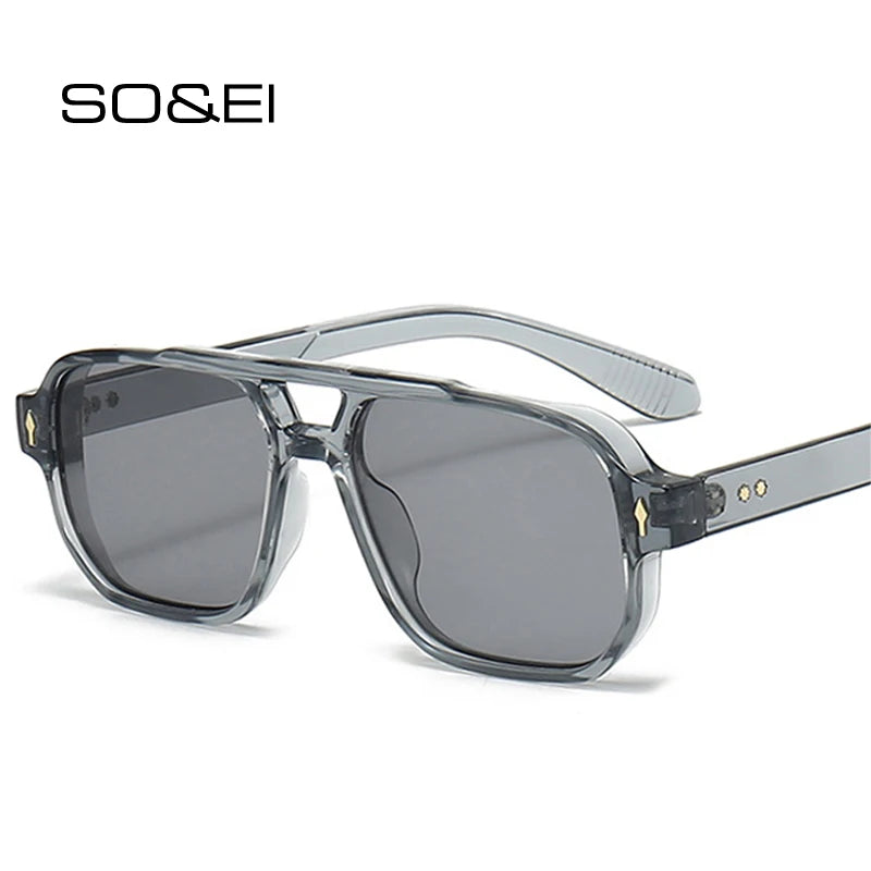 Óculos de sol quadrados UV400