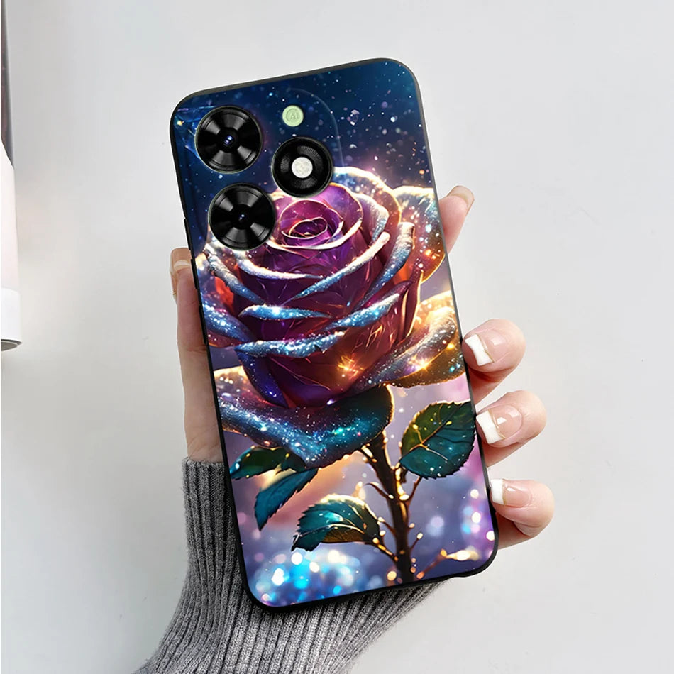 Capa ultra fino macio de silicone à prova de choque para Tecno Spark