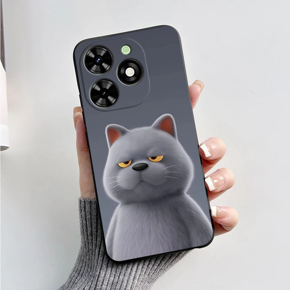 Capa ultra fino macio de silicone à prova de choque para Tecno Spark