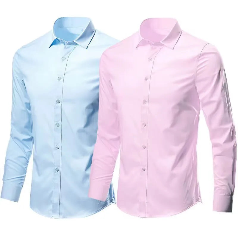 Camisa elástica de manga comprida
