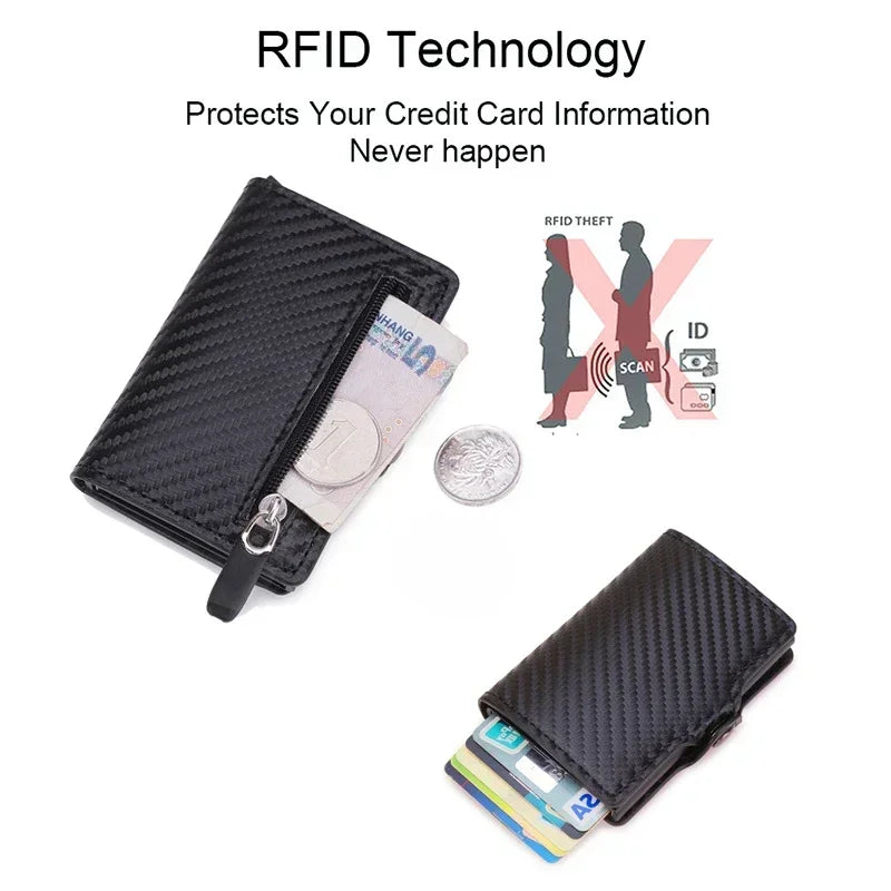 Carteira Rfid de Fibra De Carbono