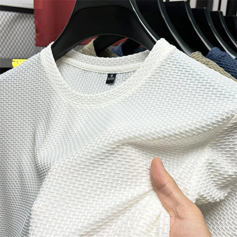 T-shirt malha manga curta