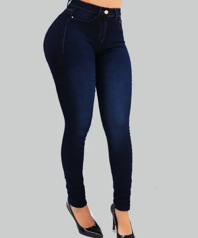 Calça Jeans denim cintura alta