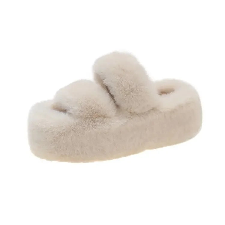 Chinelo pelúcia fundo grosso