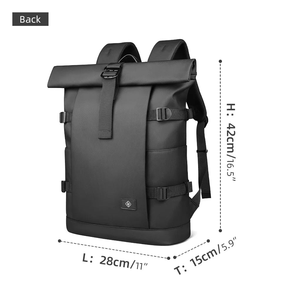Mochila roll-top à prova d'água hk