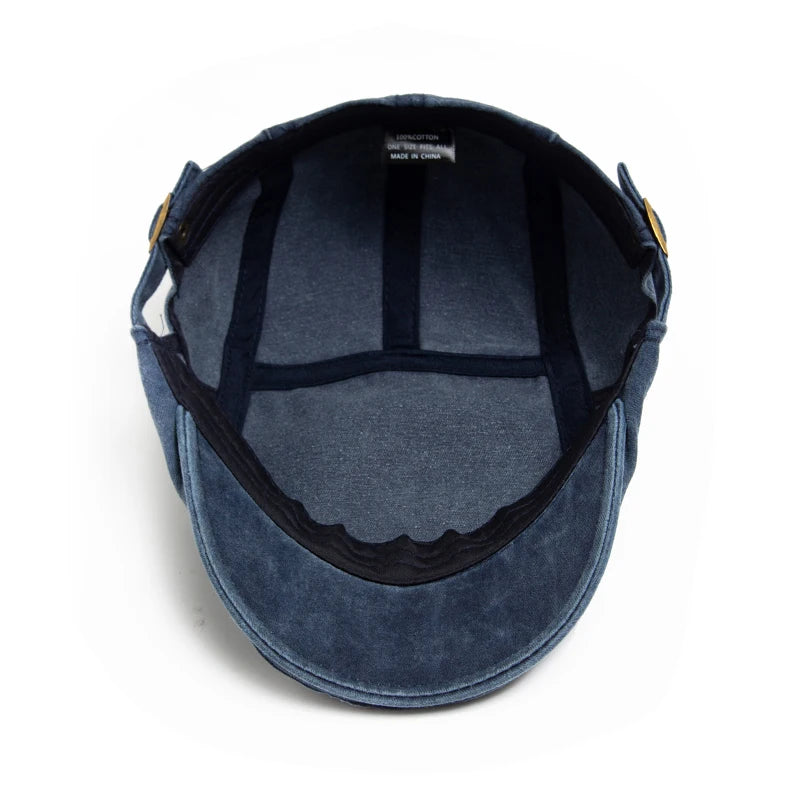 Boina de algodão vintage masculina e feminina