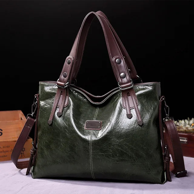 Bolsas de couro macio vintage