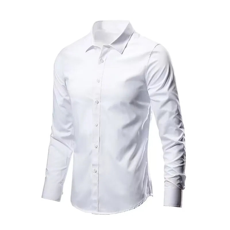 Camisa elástica de manga comprida