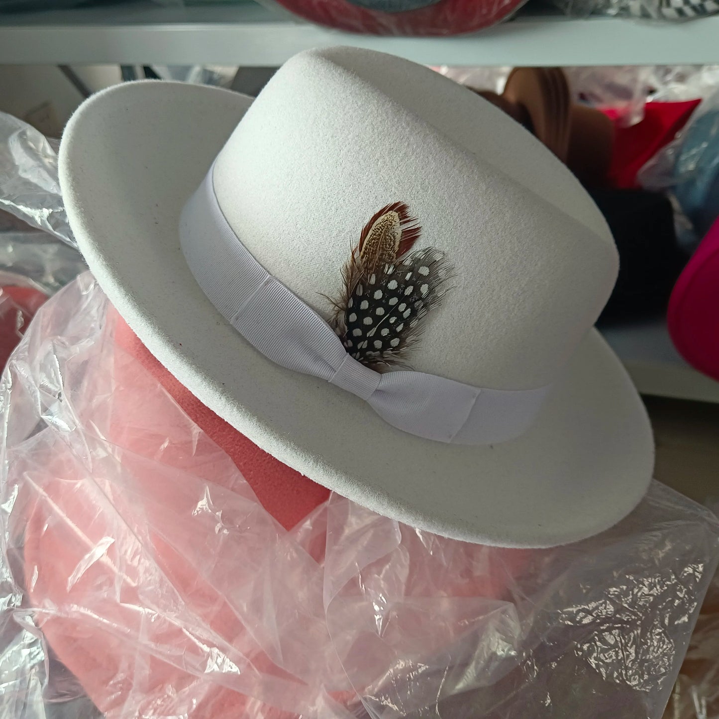 Chapéu Fedora de feltro elástico jazz