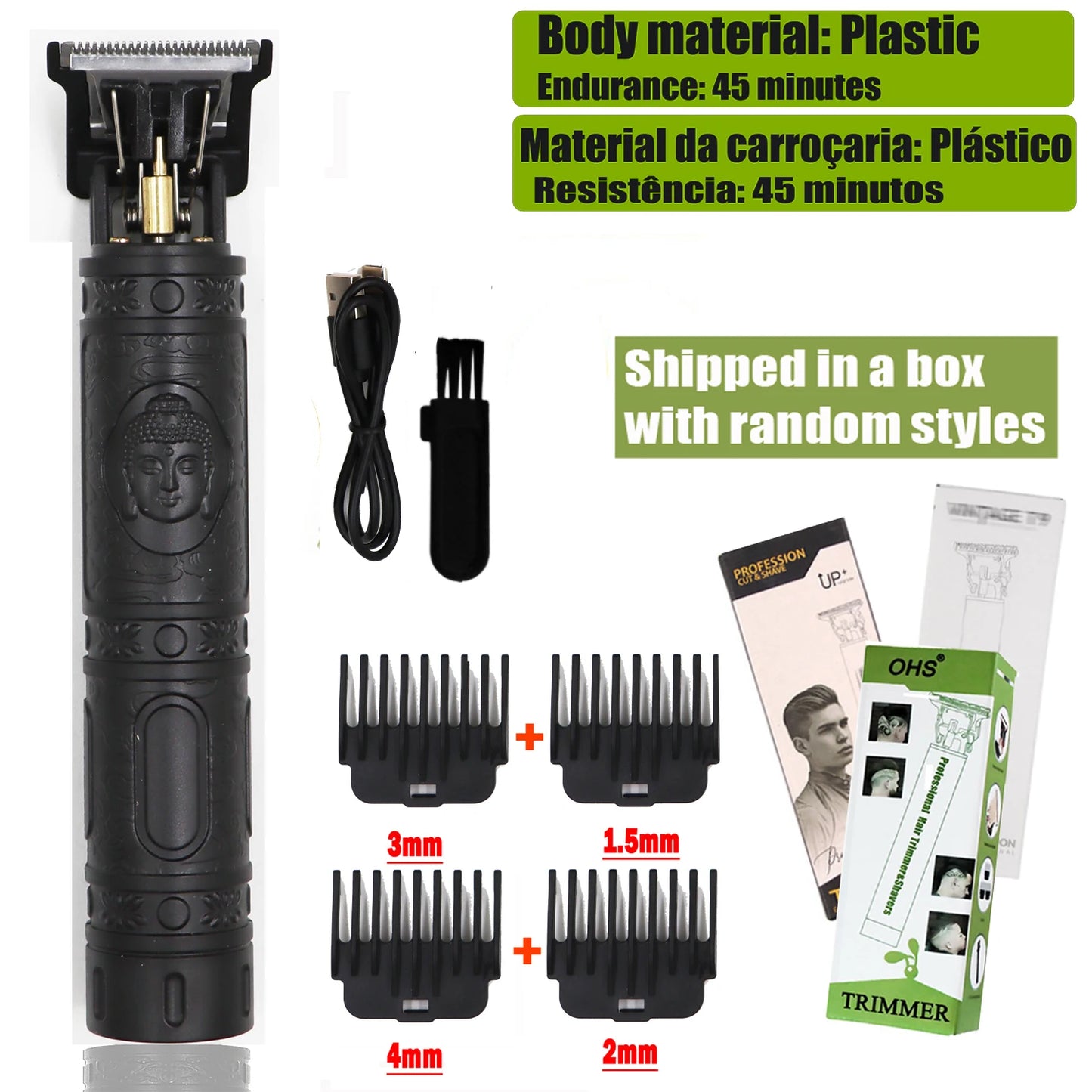 Máquina de Corte de Cabelo Sem Fio