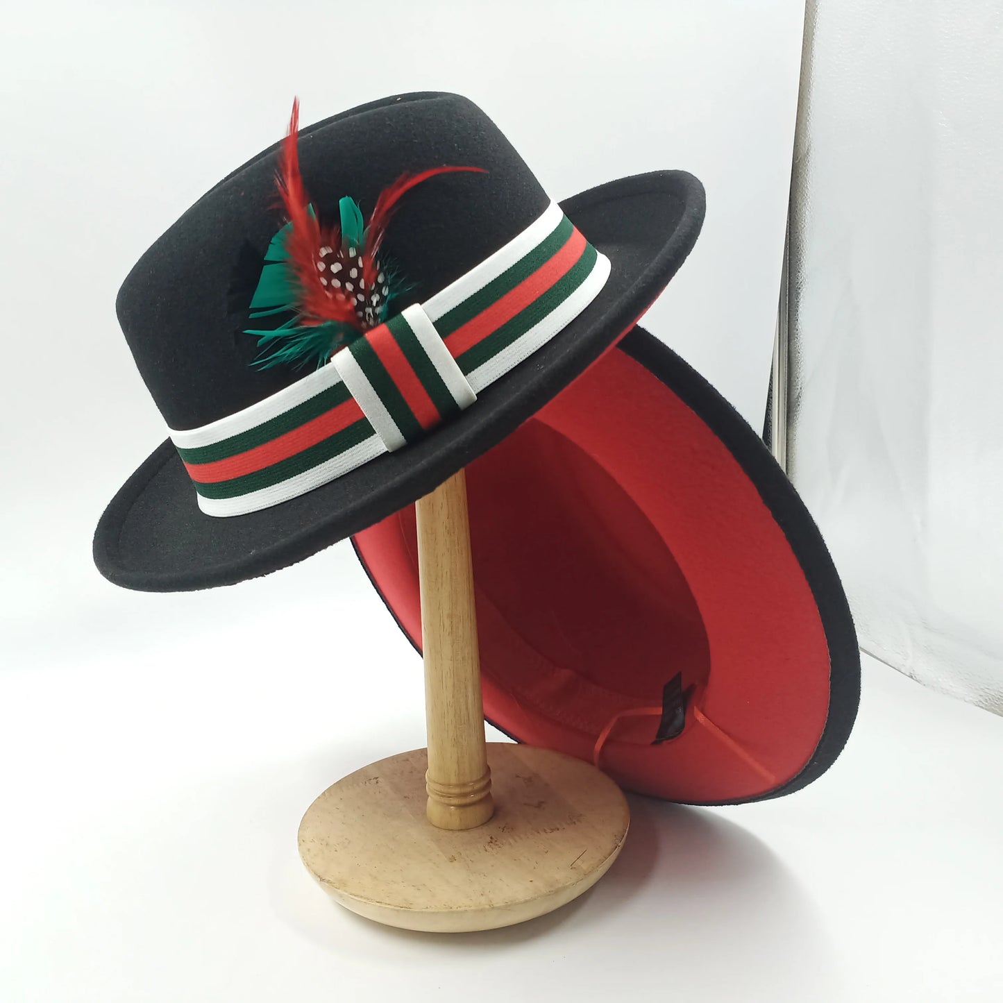 Chapéu Fedora de feltro elástico jazz