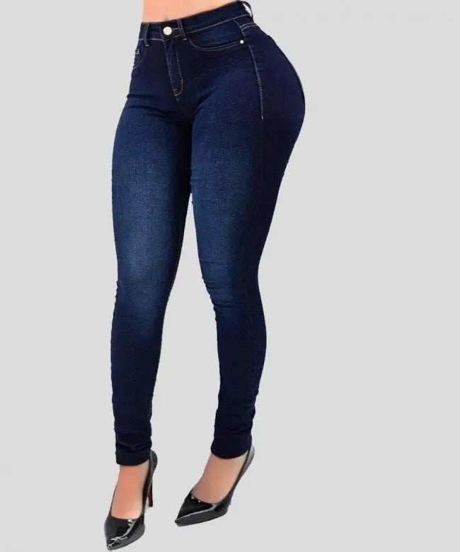 Calça Jeans denim cintura alta