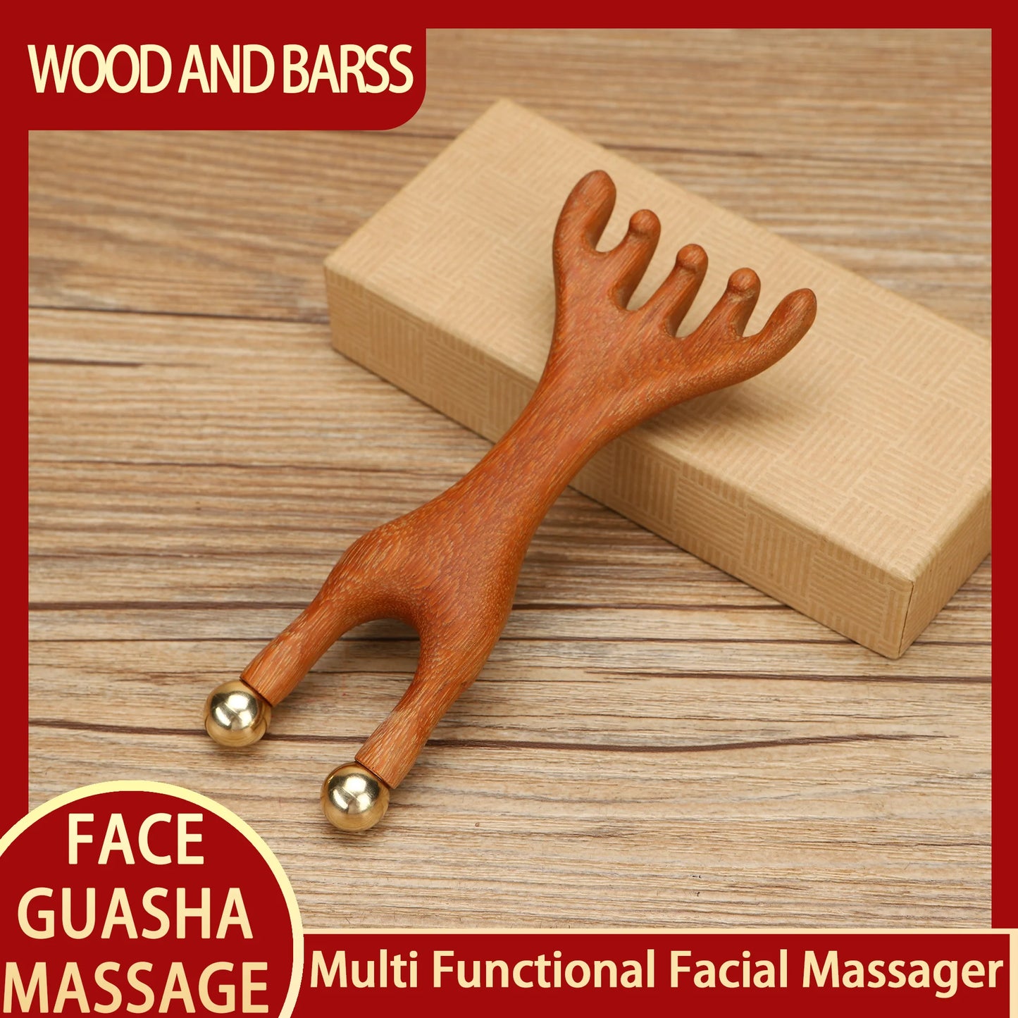 Ferramenta massageadora facial Guasha Varinha Kansa