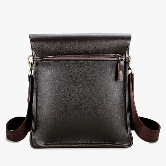 Bolsa de Ombro Masculina Vertical — Estilo Casual e Negócios