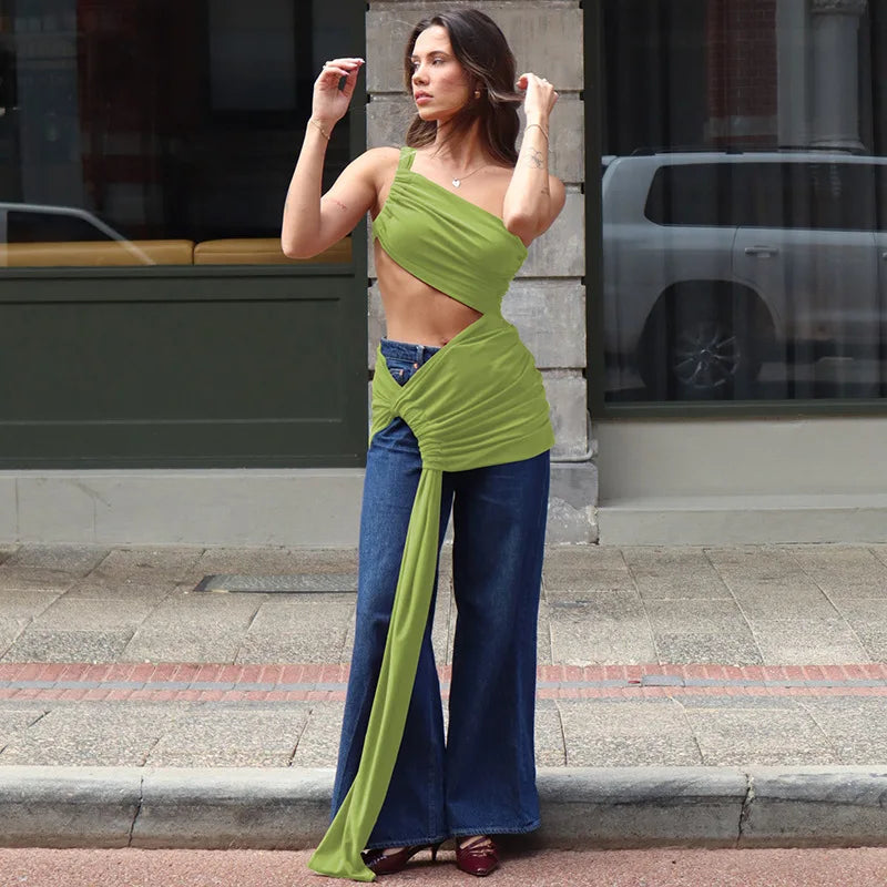 Vestido sem mangas sem costas