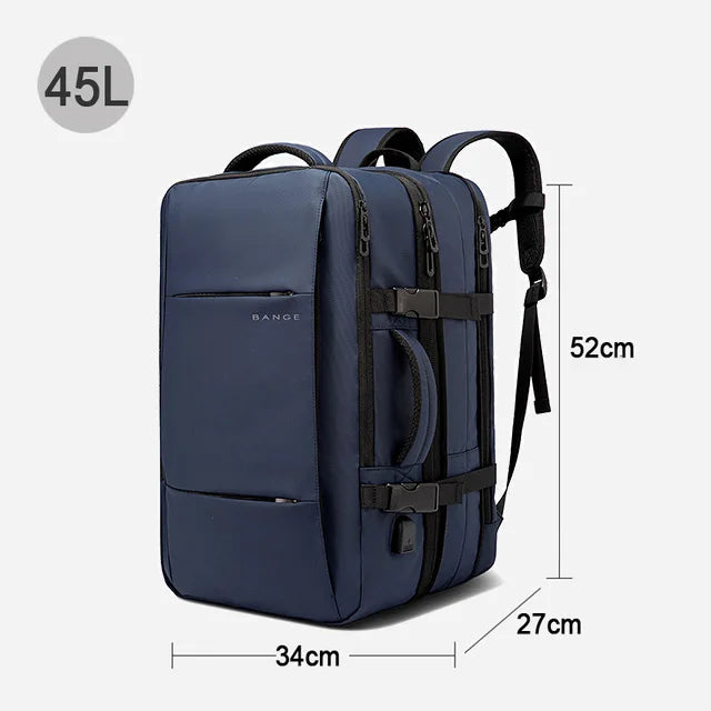 Mochila Bange para homem expansível e impermeável de 17,3 polegadas