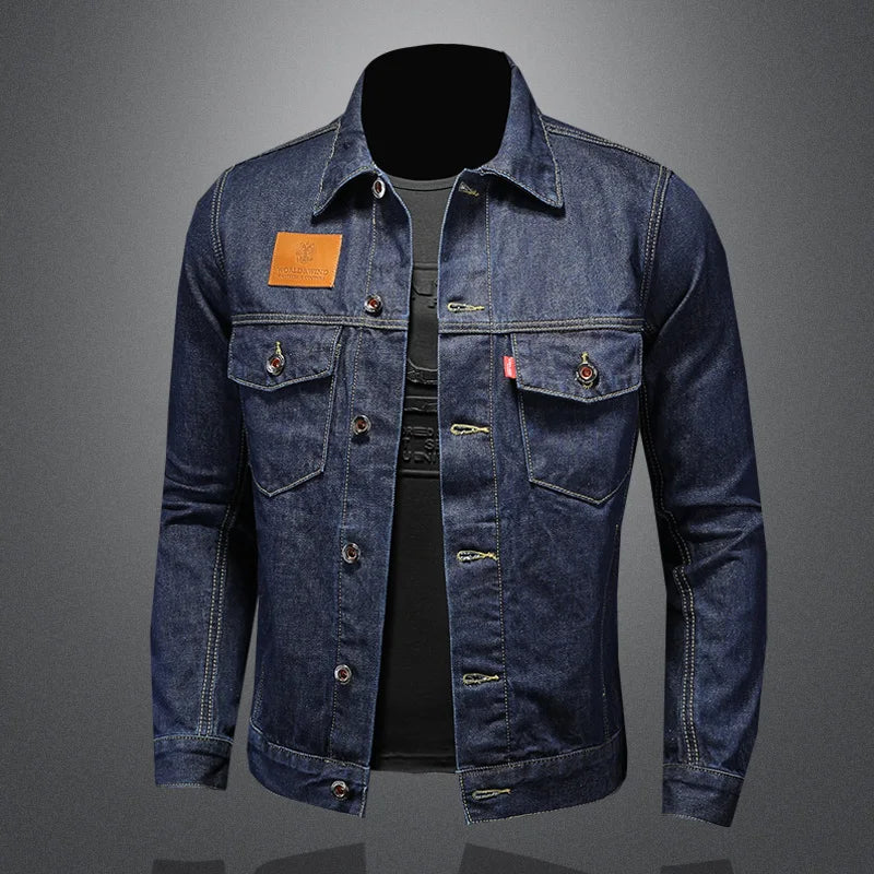 Casaco jeans casual clássico