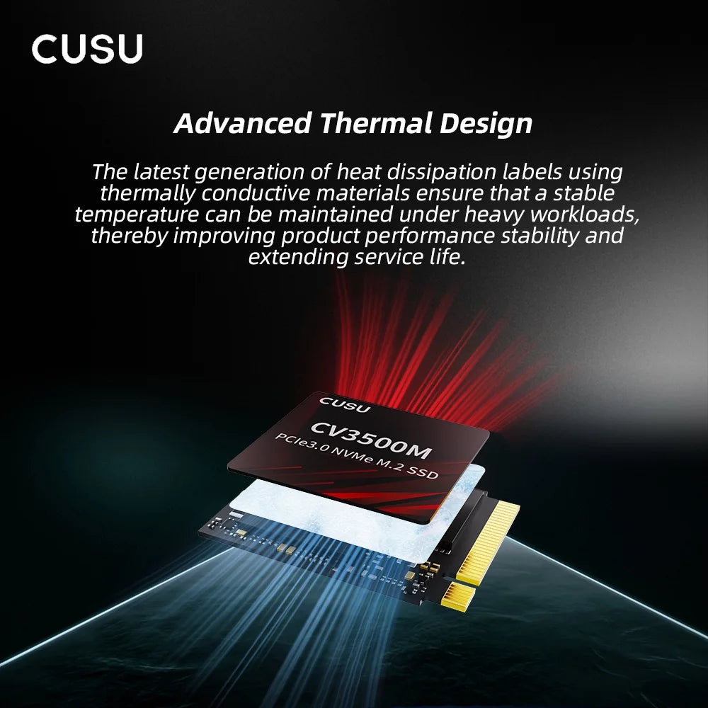 Disco SSD Cusu NVMe M2 2230 PCIe3.0