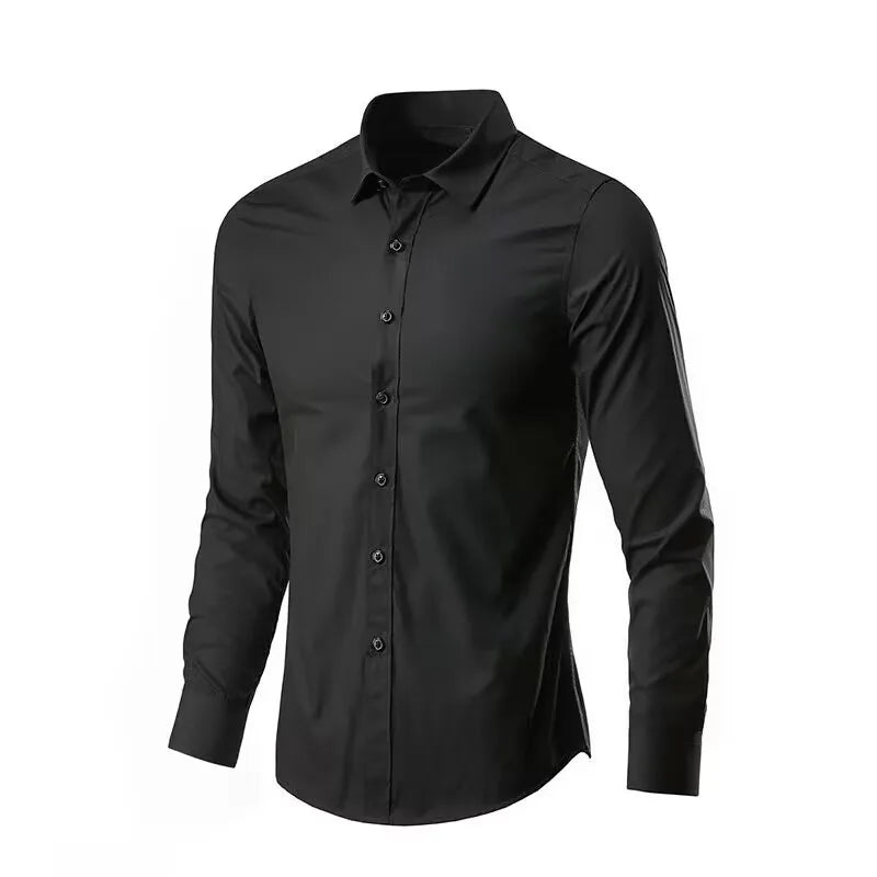 Camisa elástica de manga comprida