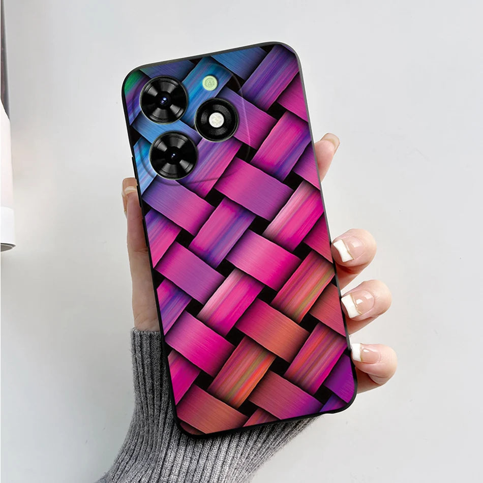 Capa ultra fino macio de silicone à prova de choque para Tecno Spark