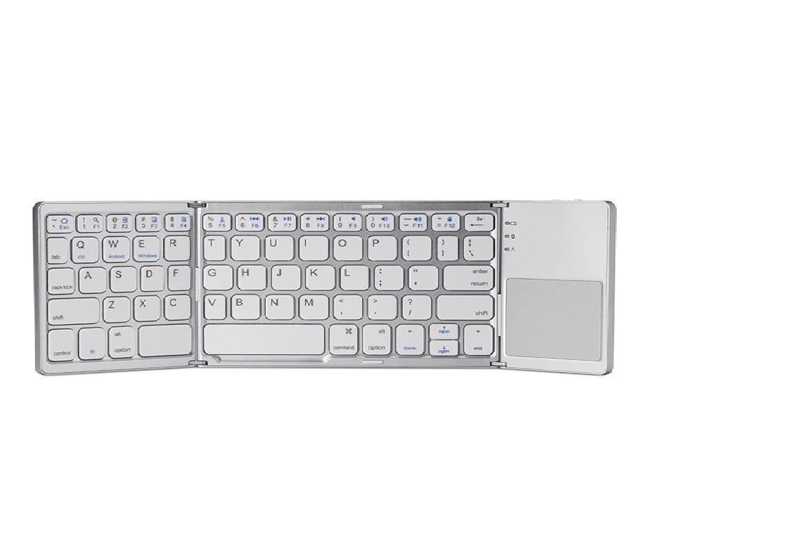 Teclado sem fio dobrável, Touchpad Ultra Slim