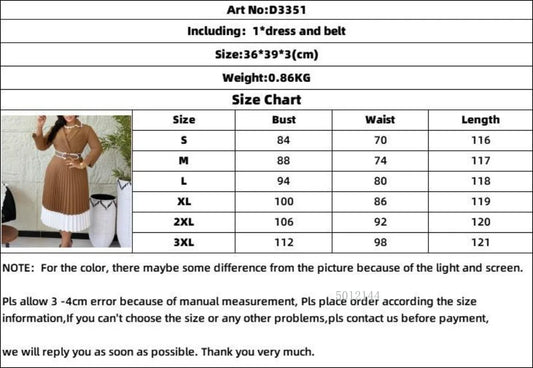 Vestido manga cheia entalhada cintura alta