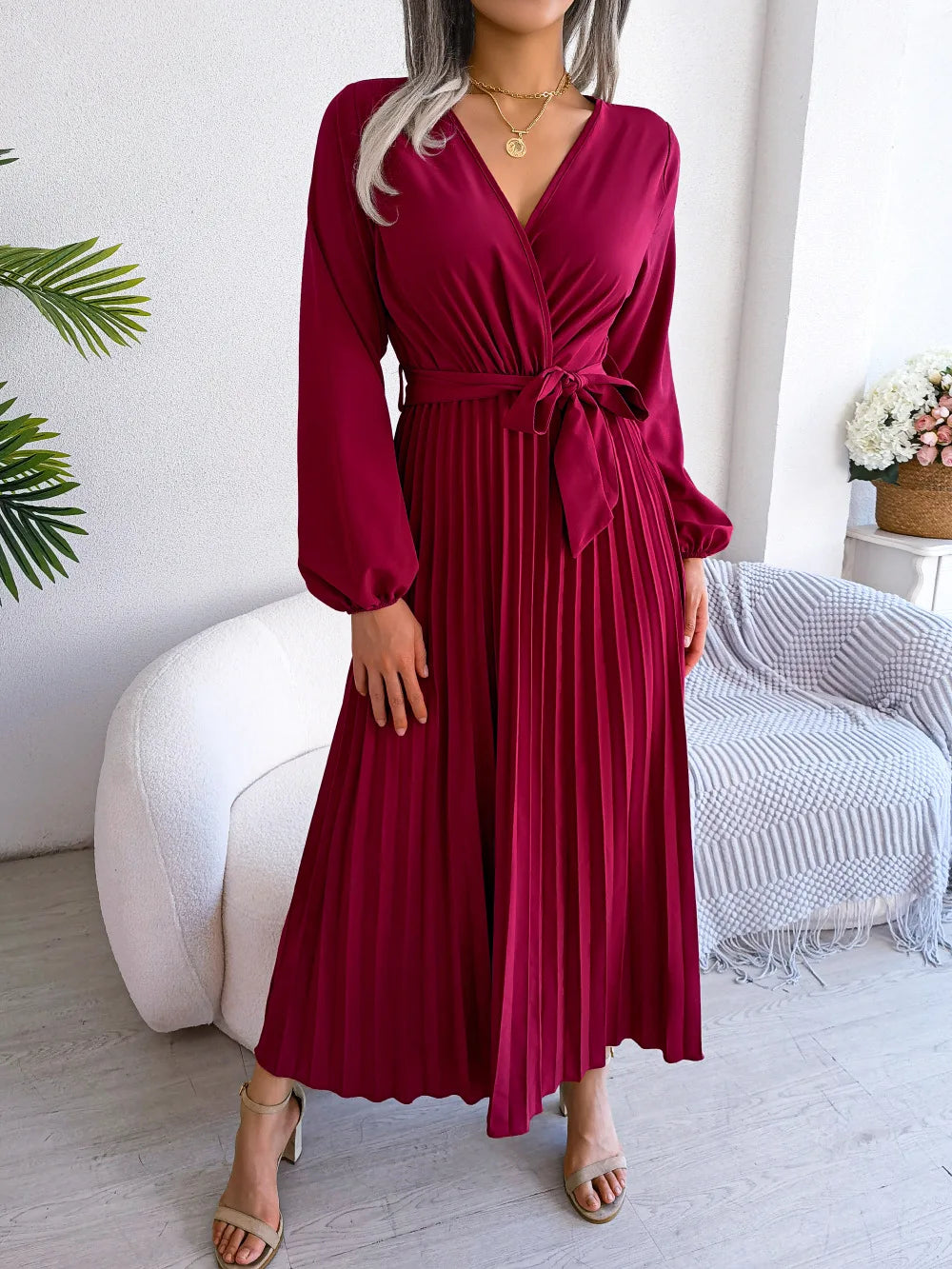 Vestido Elegante manga comprida