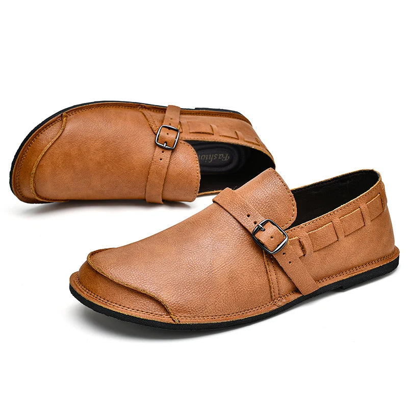 Mocassins de couro genuíno