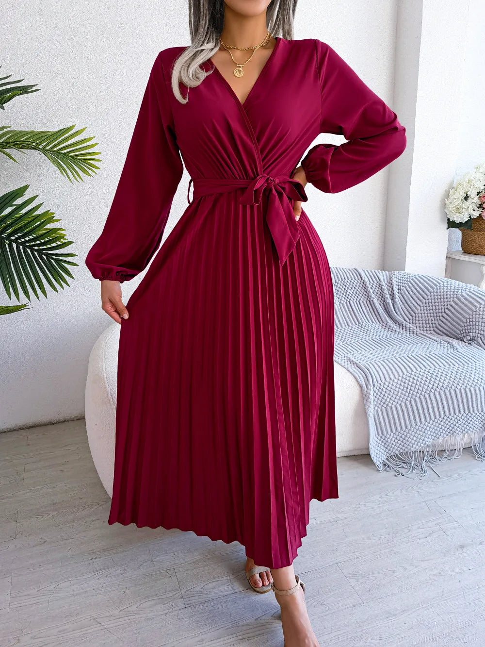 Vestido Elegante manga comprida