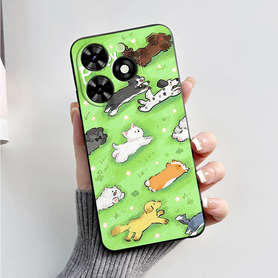 Capa ultra fino macio de silicone à prova de choque para Tecno Spark