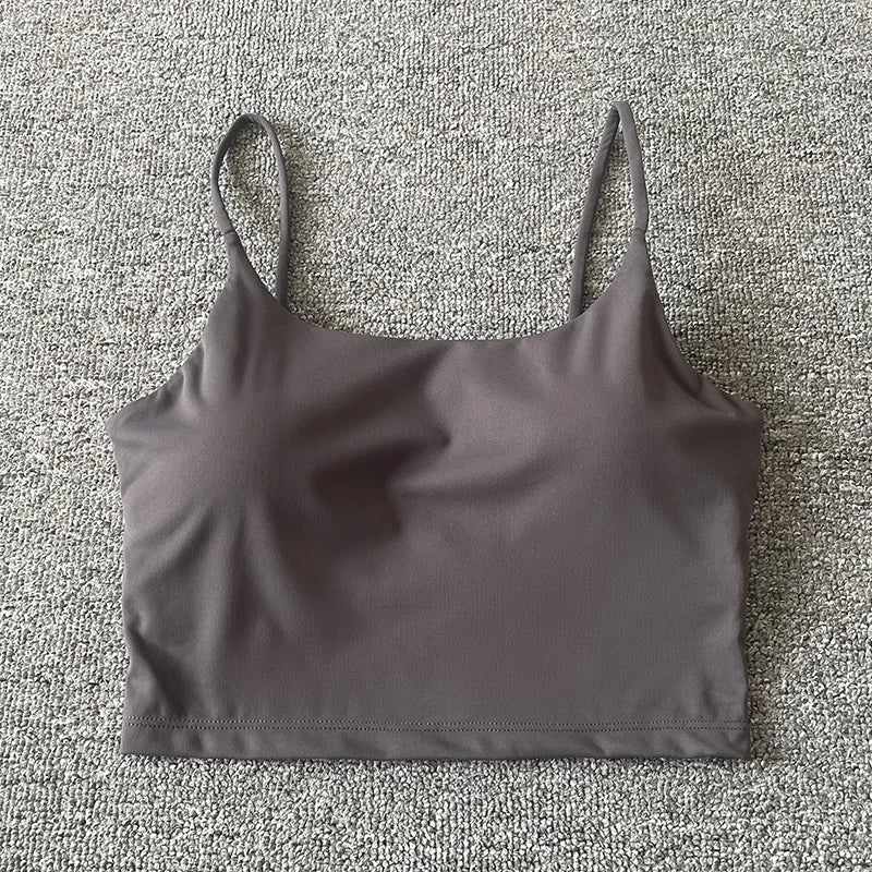 Tops acolchoada bralette