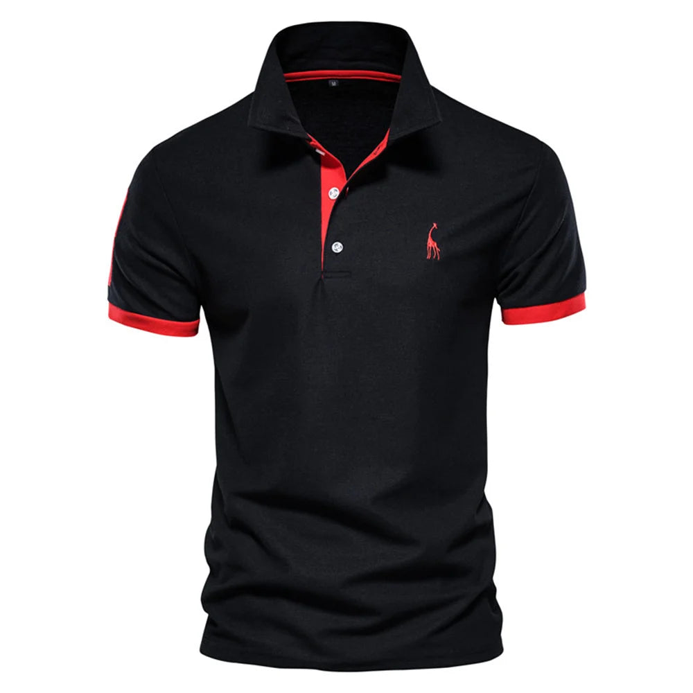 Polo girafa camisa bordado