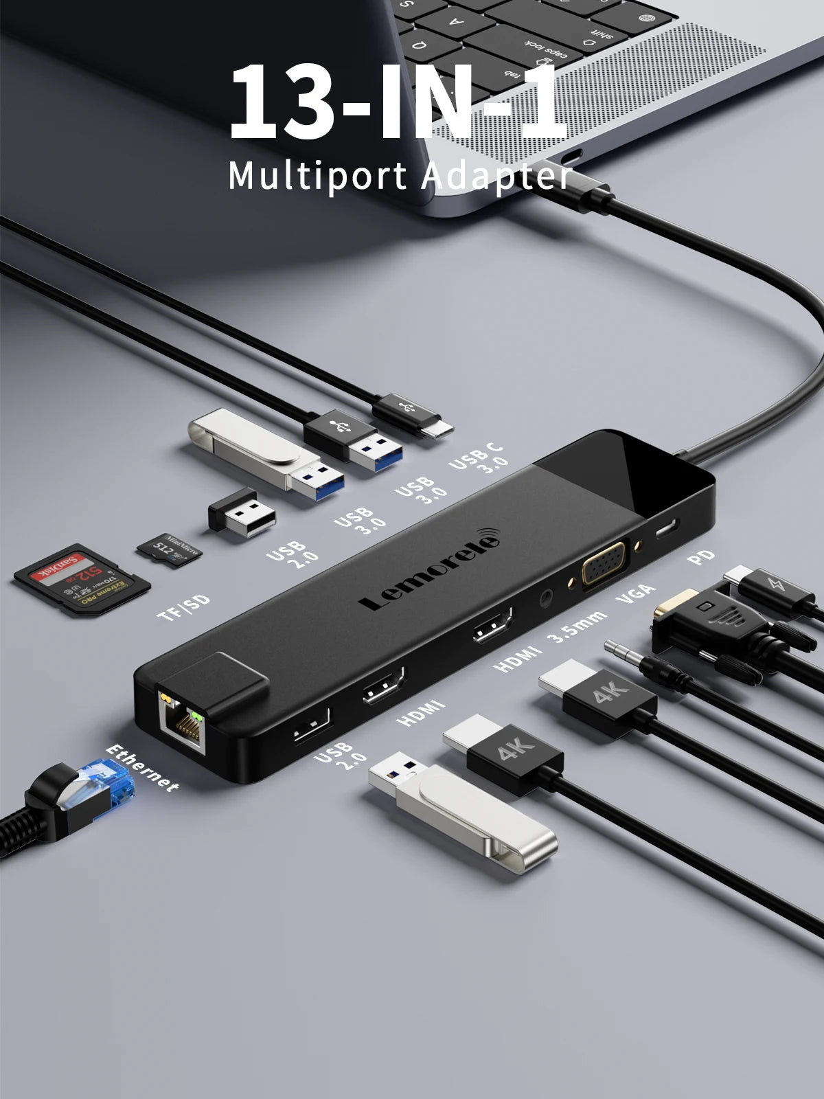HUB Lemorele 4k USB-C