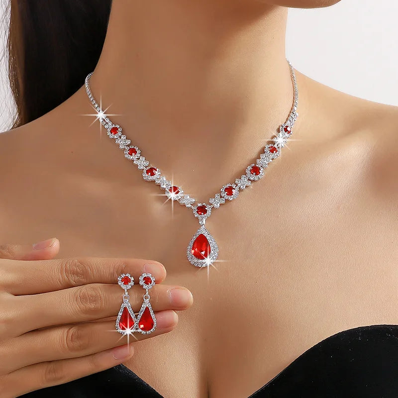 Conjuntos de joias elegante waterdrop