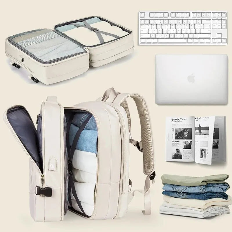 Mochila de viagem Weekender expansível